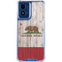 California Flag Dark Wood Moto G 5G (2024) Clear Case